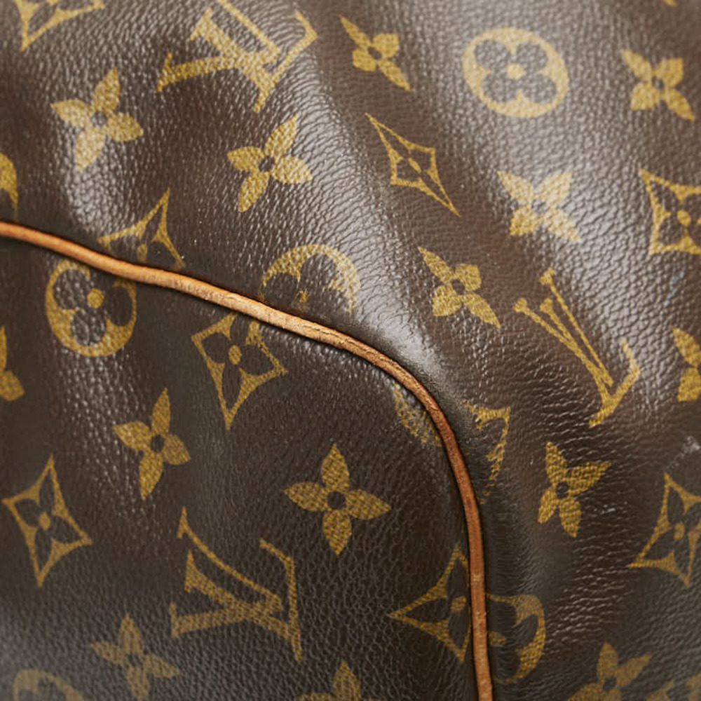 Louis Vuitton Bag Monogram Brown Boston Keepall Leather Bandouliere - Picture 6 of 9